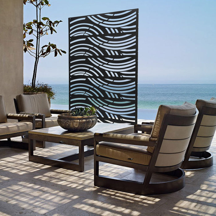 FRONG Freestanding Decorative Metal Privacy Fence Room Divider Wayfair